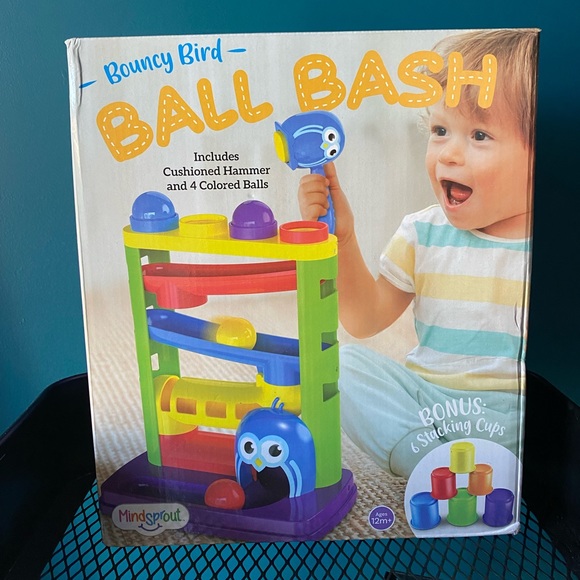 NEW Montessori toddler toy Ball Bash - Picture 1 of 4